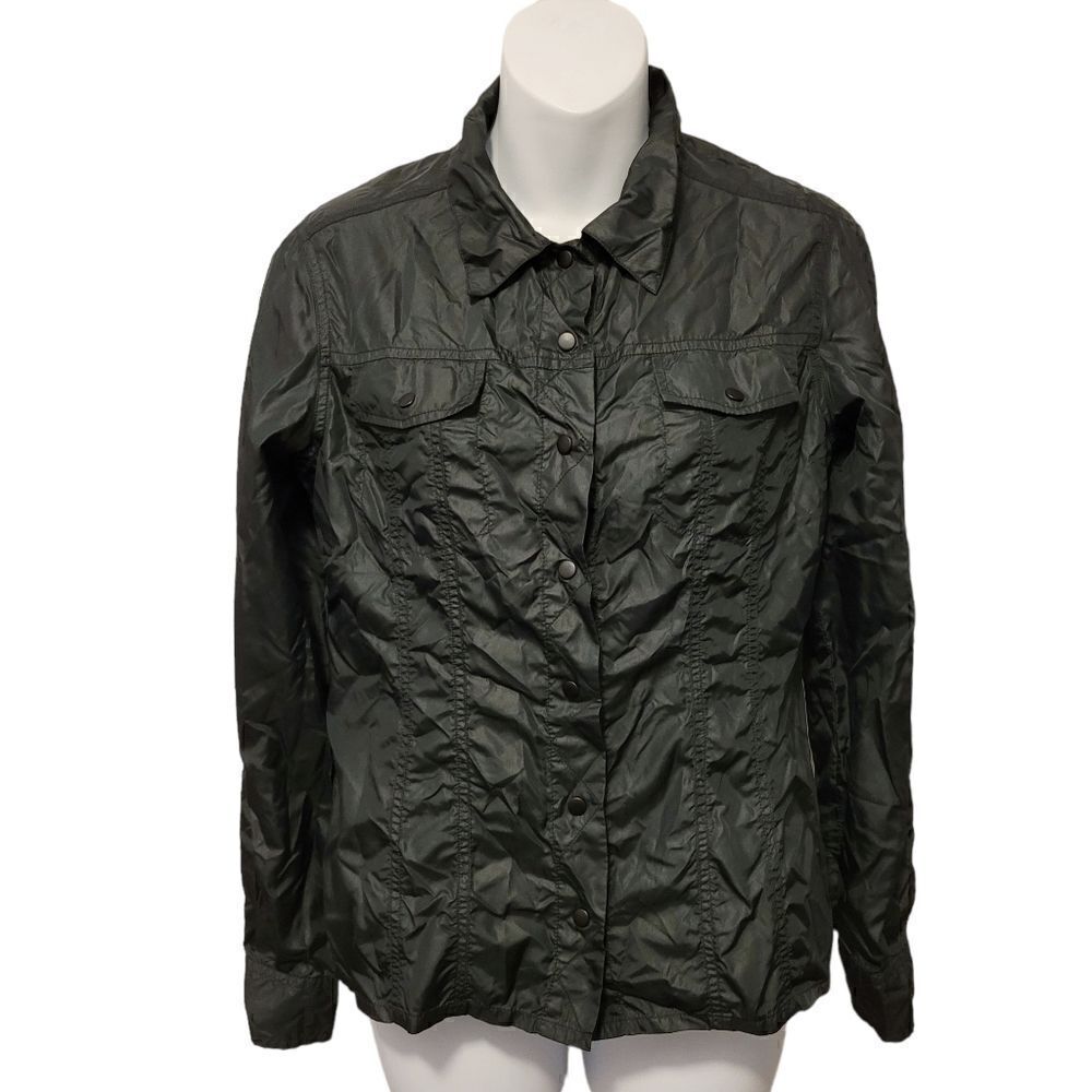 2/$20 Vintage Y2K Jacob Black Buttons Down Shirt Size: Small